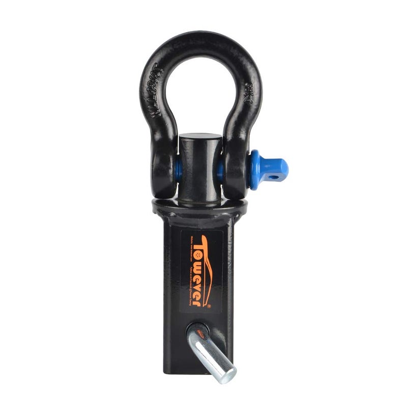 Towever 83710 Towever Shackle Hitch Receiver 2 inch, Hitch Shackle Heavy Duty with 3/4'' D Ring Shackle, d Ring Recovery Hitch Compatible with Trucks Jeeps - Image 4